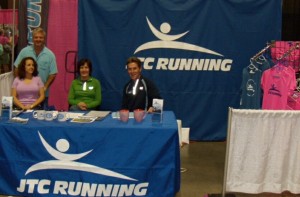 JTC Running Members at the Booth