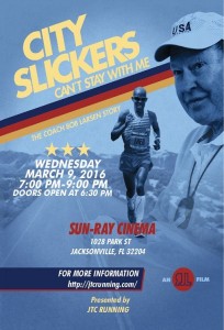 JTC Running Sponsors Screening of The Coach Bob Larsen Story at Sun-Ray @ Sun-Ray Cinema | Jacksonville | Florida | United States